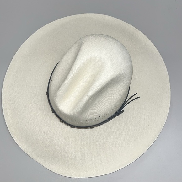 Rodeo Cowgirl or cowboy western stiff hat made in Mexico / preowned size medium - Picture 6 of 15
